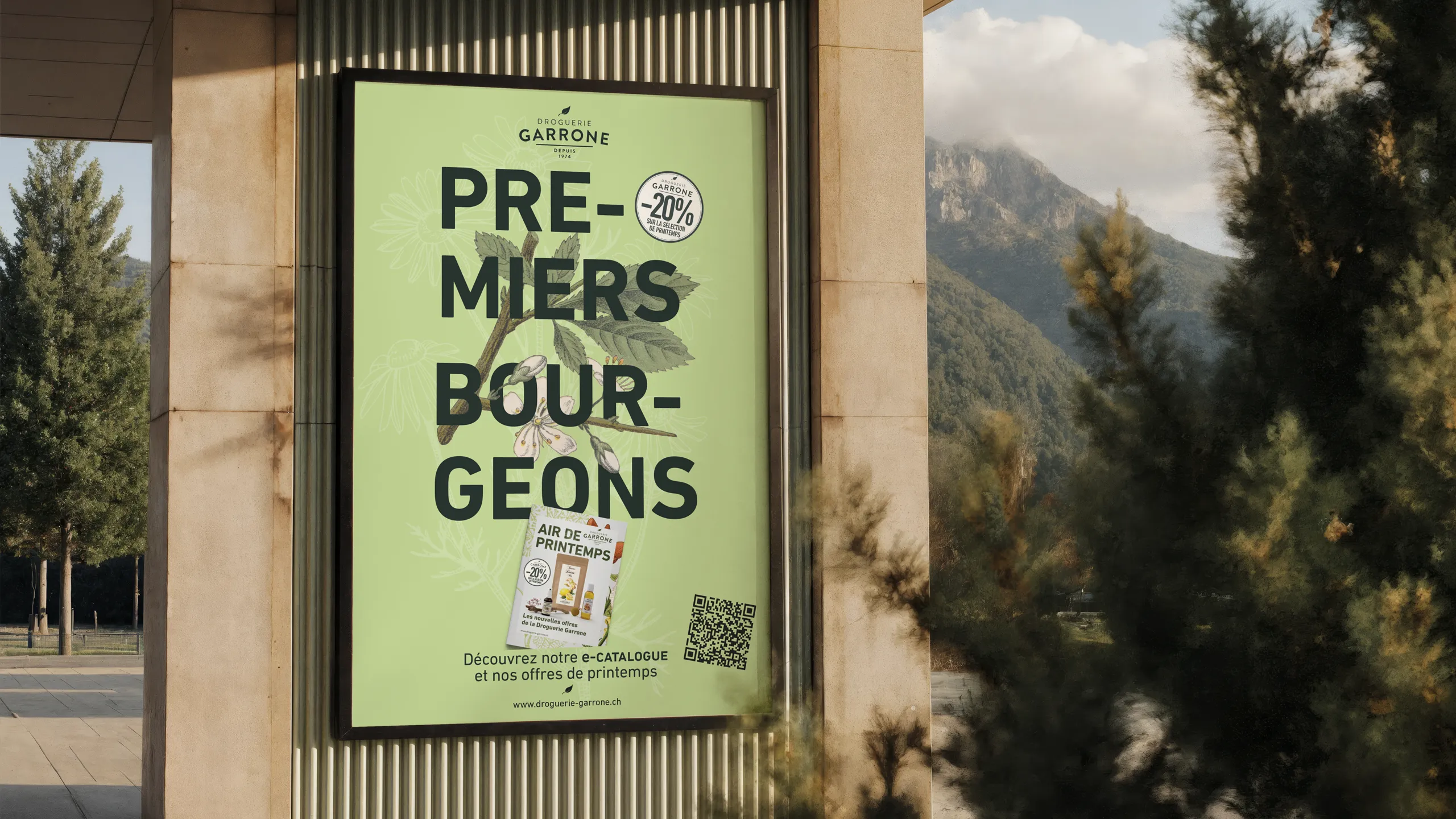 Affiche de printemps Droguerie Garrone